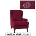 thumbnail image 3 of Waterproof Wingback Sloping Arm King Back Cover  Elastic Fibre Armchair Wing Chair Recliner Settee Sofa Slipcover Protector Stretch Slip Covers, 3 of 6