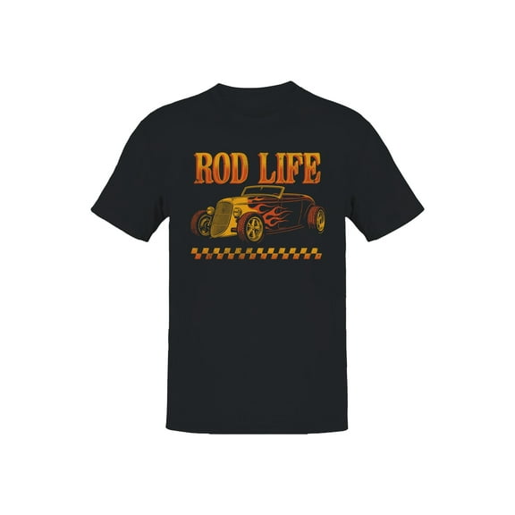 Classic Hot Rod Life Flames Men's T-shirt