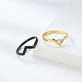 thumbnail image 4 of PAURO Men's Stainless Steel Minimalist Elegant Unique Design Two Tone Ring Gold Size 10, 4 of 5