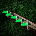 thumbnail image 3 of Novelty Lights Green C9 LED Faceted Christmas Replacement Bulbs Dimmable 25 Pack, 3 of 6