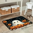 thumbnail image 2 of SPXUBZ Halloween Ghost Pumpkin Non Slip Flannel Floor Mat for Bathroom Kitchen Bedroom Decor 16x24 inch, 2 of 5