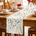 thumbnail image 5 of Beige Botanical Leaves Table Runner 72 Inches, Spring Farmhouse Floral Bed Runner Dresser Scarves Tabletop for Indoor Outdoor Parties/Ceremony/Banquet, 13" x 72", 5 of 9