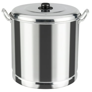 Vasconia Aluminum 27.5 Quart Steamer Pot with Steamer Tray and Lid