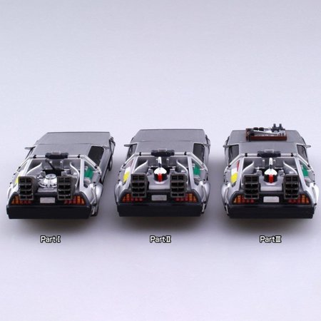 青島文化教材社 ムービーメカシリーズ No.12 バック・トゥ・ザ・フューチャー プルバック Part.2 タイムマシン 1/43スケール プラモデル
