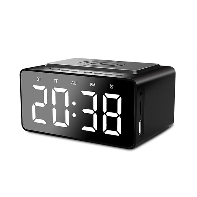 Radio despertador R7705/10 DAB+/FM digital (Bluetooth, doble alarma, temporizador de sueño, sincronización automática de hora, protección de batería, cargador de teléfono móvil) Rojo Verde Portátil / inalámbrico