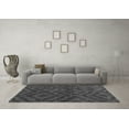 thumbnail image 3 of Ahgly Company Indoor Square Abstract Gray Modern Area Rugs, 4' Square, 3 of 4