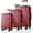 Brown, variant on Luggage Sets 3 Piece, Expandable Hard shell ABS Suitcases with Double Spinner, Travel luggage Set