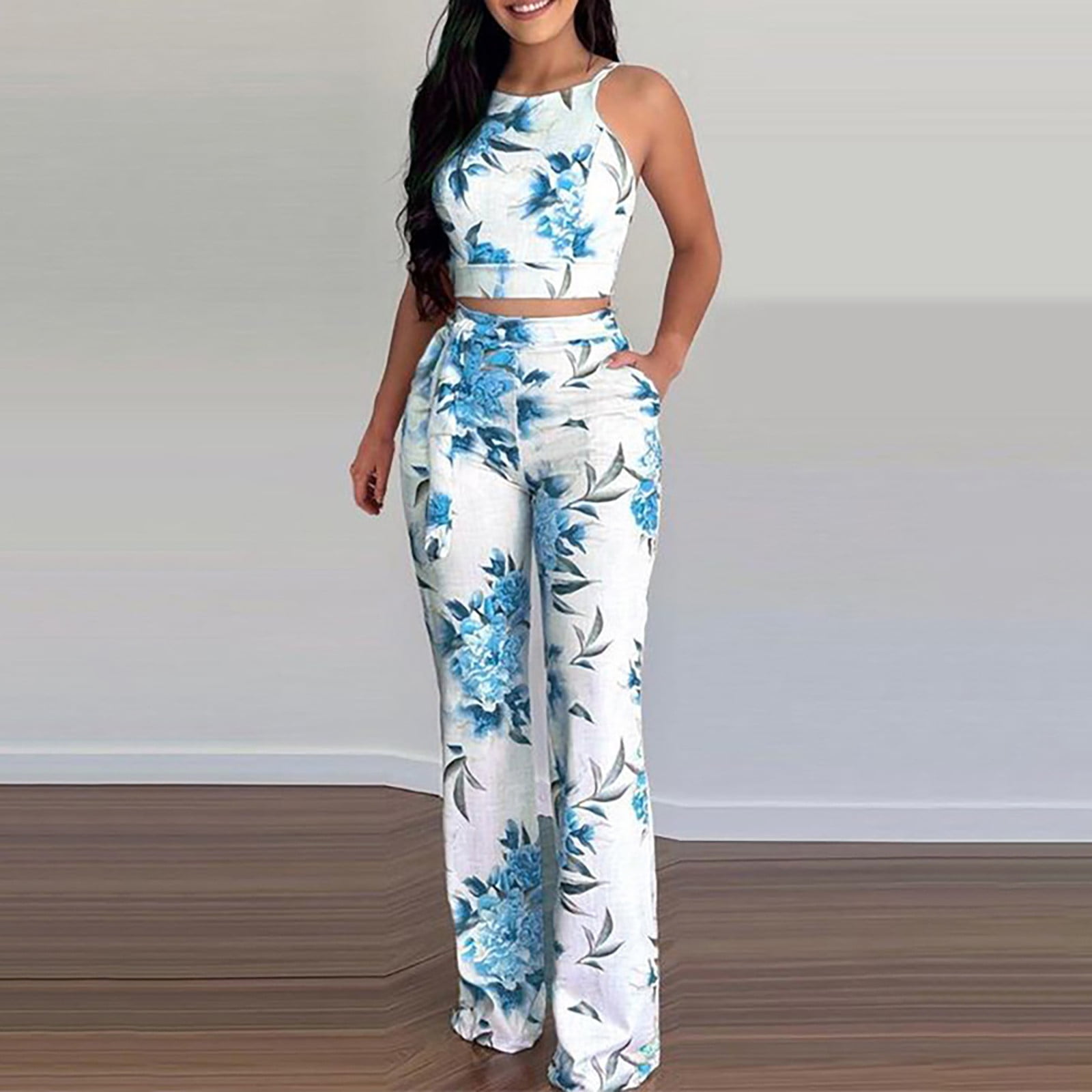nsendm Womens Pants Female Adult plus Size Pant Suits for Women Dressy Women s Two Piece Activewear Crop Top Leggings Tracksuit Dress for Women
