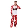 thumbnail image 6 of Your-Sty Family Christmas Pajamas Matching Sets Xmas Matching Pjs for Adults Holiday Home Wine Glass Set Xmas Family Sleepwear Set, 6 of 8