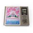 thumbnail image 4 of MyPuzzle - Washington, DC: Jefferson Memorial In Bloom (Mod Design), Vintage Poster - Premium 500 Piece Jigsaw Puzzle for Adults, 4 of 6