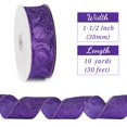 thumbnail image 2 of Cinta decorativa MAYREEL, color morado, 1.5 x 9.1 m, con purpurina alámbrica, 2 of 9