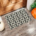 thumbnail image 7 of EUDIDV Memory Bath Mat Washable Non-shedding European Retro Lattice Printed Floor Mat Door Mat Sewer Mat Entrance Door Kitchen Bathroom Mat Non-slip Mat Water-Absorbing, 7 of 7