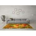 thumbnail image 3 of Ahgly Company Indoor Square Persian Yellow Traditional Area Rugs, 3' Square, 3 of 4