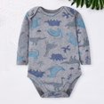 thumbnail image 2 of Long Sleeve Boys Bodysuits Adorable Print Rompers for Toddler Soft Everyday Wear Comfort Outfits, 2 of 4