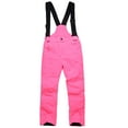 thumbnail image 2 of dgysar Kids Snow Bib - Insulated Waterproof Bib Snow Pants with Secure Zip Cuff - Winter Pants For Girls and Boys Pink L, 2 of 4