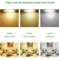 thumbnail image 4 of Foco empotrable led, Extraplano, 5W 500lumen equivalente 50W incandescente, Redondo ultrafino blanco frío 6000K, 230V Iluminación empotrable de techo, Para baño, Cocina, Salón, Pasillo, juego de 6 brillar Electrónica, 4 of 5