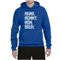 thumbnail image 2 of Wild Bobby, Mama. Mommy. Mom. Bruh. Mother's Day Unisex Hoodie Sweatshirt, Royal, 3X-Large, 2 of 6