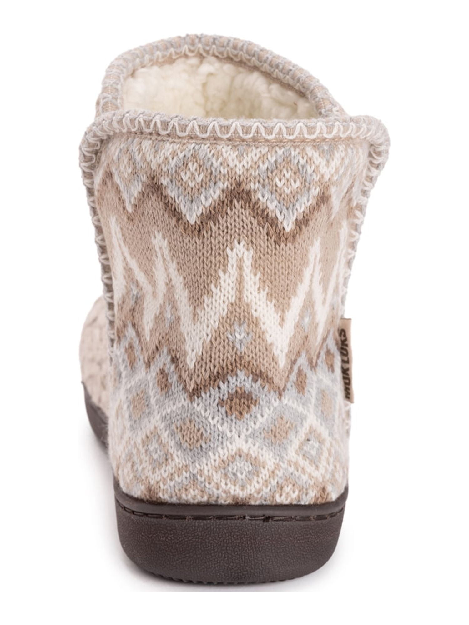 Muk Luks Women's Knit Back Bootie Slipper