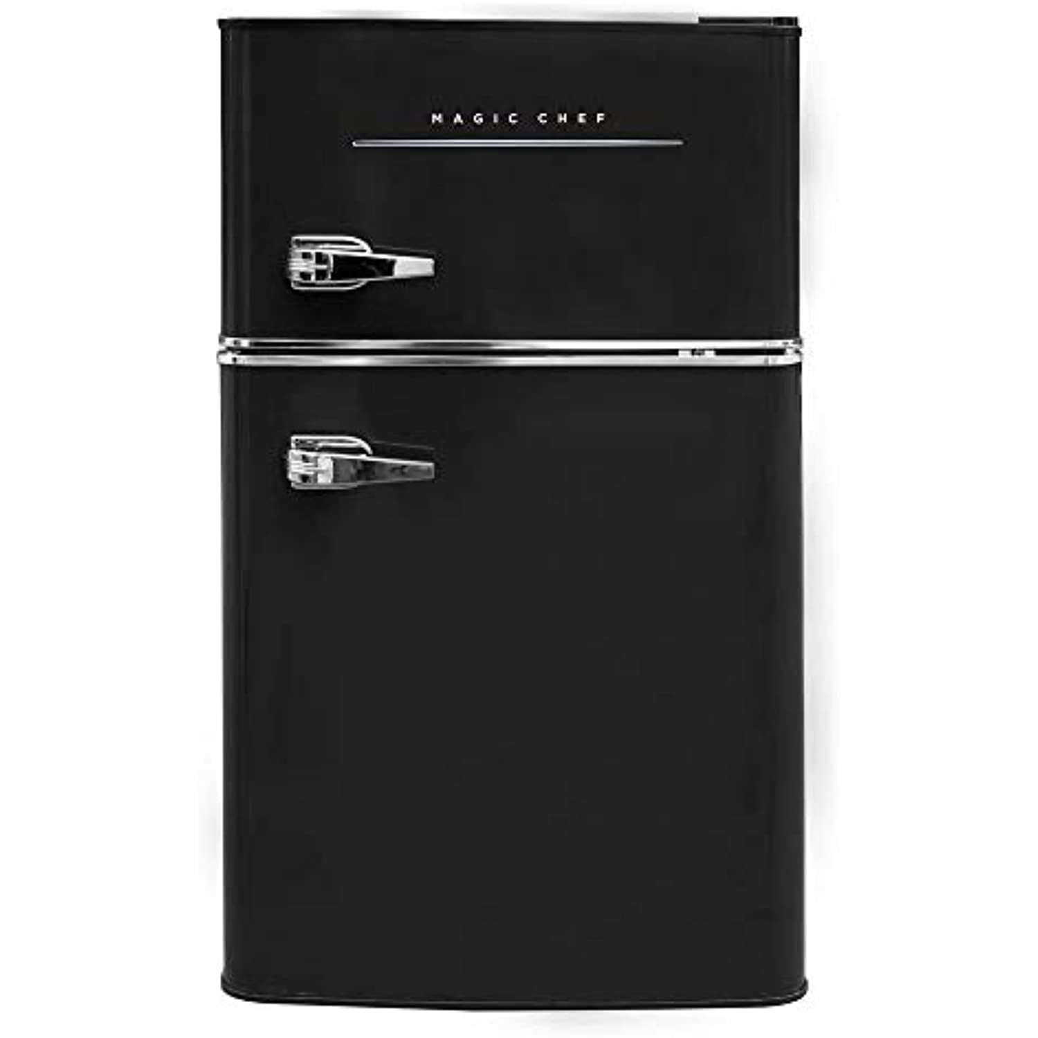 Magic Chef Retro Mini Refrigerator 3.2 cu. ft. 2Door Fridge in Black