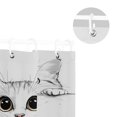 thumbnail image 5 of Yayeee Shower Curtain with Hooks 72"x72" Waterproof Fabric Bathroom Hanging Decor, White Cat, 5 of 5