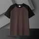 thumbnail image 4 of pstuiky Camisas casuales de manga corta para hombre, Camisa a cuadros informal lisa clásica sin capucha de manga larga con cuello vuelto para hombre camisas casuales para hombre m, 4 of 9