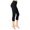 Noir Capri, variante sur Leggings Confortables - Contrôle du Ventre Brossé Taille Haute 5 Pouces Capri et Shorts de Cycliste pour Femmes - Capri Noir - P-M-L