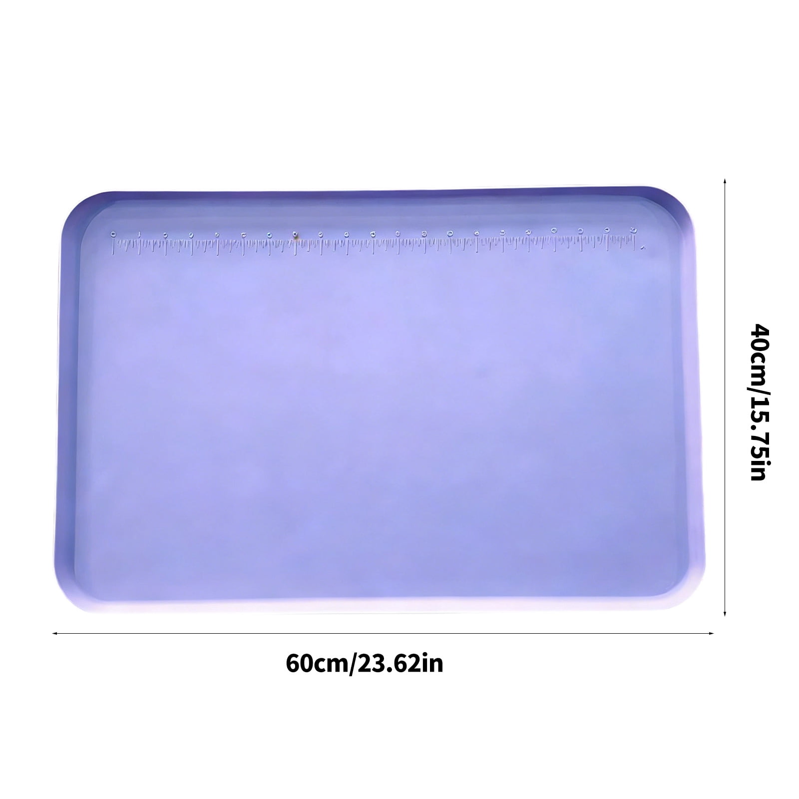 Silicone Craft Mat with Raised Edges to Contain Liquids and Keep Workspaces Cleaning for Projects