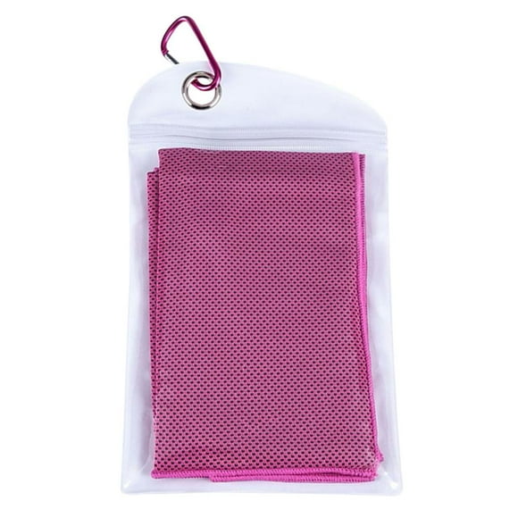 Goine Serviette Rafraîchissante Serviette Fraîche Serviette en Microfibre pour l'Extérieur (Rose)