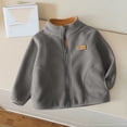 thumbnail image 5 of Mifsaly Boys Girls Fleece Jacket Full Zip Stand Collar Warm Winter Coat with Pockets Kids Everyday Casual Cozy Thermal Outerwear, 5 of 7
