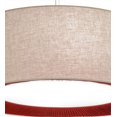 thumbnail image 4 of Meyda 152532 52 in. Bruges Textrene Pendant, Tapered Pleated Bottom Return - Lodge Fabric Contemporary Acrylic, 4 of 7