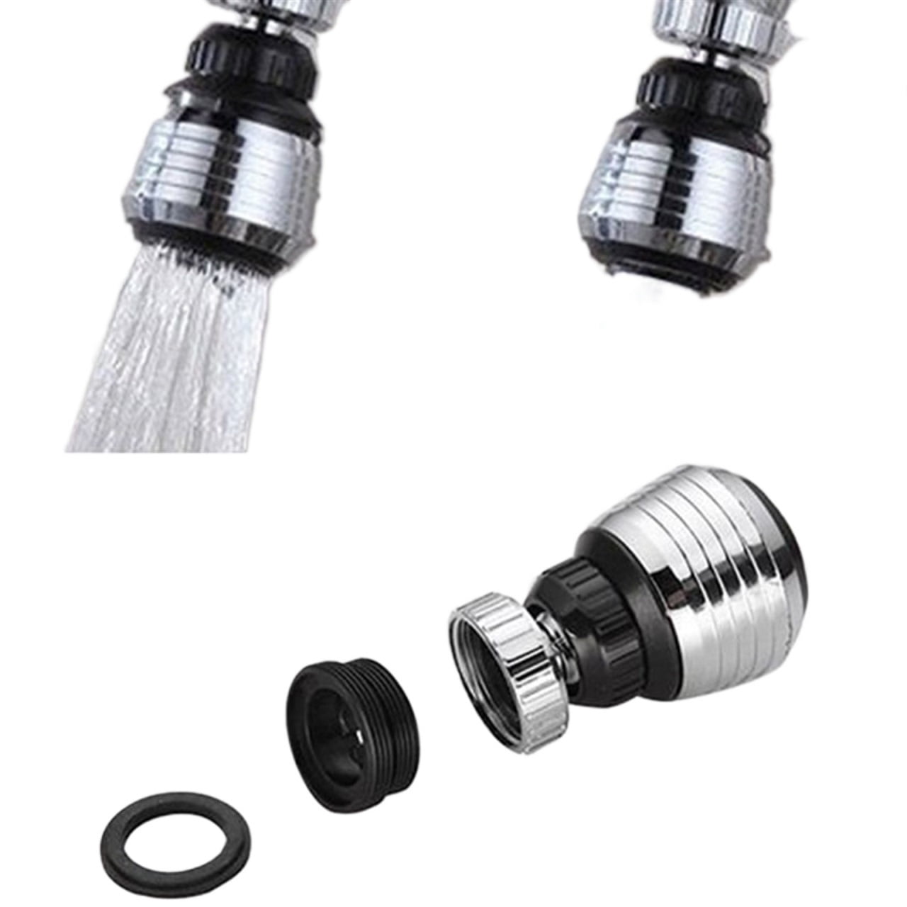 Rotate Kitchen Faucet Aerator Diffuser Bubbler High Pressure Faucet Extender Water Saving Bathroom Kitchen Accessories ,Easy to Use