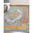 thumbnail image 1 of Rugs.com Carnevale Collection Rug – 8' x 10' Blue Medium Rug Perfect For Living Rooms, Large Dining Rooms, Open Floorplans, 1 of 5