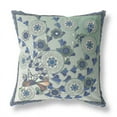 thumbnail image 6 of Glory of Flowers Peacock Throw Pillow with Removable Cover in Light Green Brown 18x18, 6 of 8