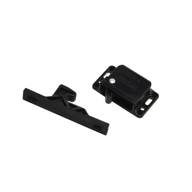 Rv Designer H316 Pestillo De Empuje Universal De 10 Lb. Herrajes Para Gabinetes Negro
