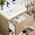 thumbnail image 4 of Eviva Smiley 24 inch White Oak Bathroom Vanity, 4 of 5