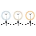 thumbnail image 3 of CJ Tech 10" Selfie Ring Light with Bluetooth Shutter and Tripod - Black, 3 of 6