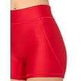 thumbnail image 3 of Pantalones cortos Under Armour Team Shorty 4 para mujer, color rojo, talla pequeña, 10 cm, 3 of 3