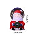 thumbnail image 3 of Christmas Snow Globe with Santa and Dinosaur, 3.9x3.9x5.1 Inch LED Light-Up, Battery Operated Holiday Decoration – Festive and Fun for Holiday Décor and Gifts, 3 of 6
