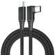 thumbnail image 1 of Cable USB C de carga rápida de 5 A y ángulo recto de 6 m/20 pies tipo C a tipo C., 1 of 1