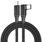 Usb C to Usb C Fast Charging Cable 20Ft Long Right Angle 5A Super Fast Charging Type C to Type C Fast Charging Cable