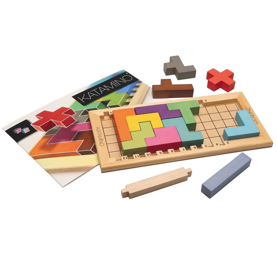 Katamino Wood 3d Puzzle Game Gigamic Pentaminoes 100 Complete for sale online 