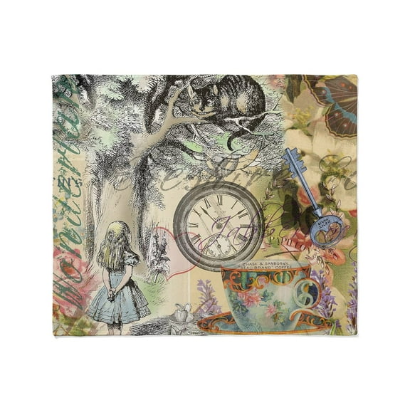 CafePress - Cheshire Cat Alice In Wonderland Throw Blanket - Soft Fleece Throw Blanket, 50"x60" for All Ages