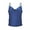 Navy, variant on Women Solid Color Thin Strap Halter Satin Top Low Cut Crop Feeling Satin Tops for Women Outerwear Navy,L