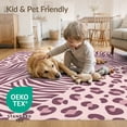 thumbnail image 4 of ODIKA Pink Cheetah Print Leopard Spotted Zebra Stripe Tiger Border for Master Suite, California King, Under Bed, Foldable Easy Care, 4 of 7