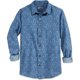 thumbnail image 1 of American Rag - Camisa de mezclilla con estampado geométrico para hombre, azul, grande American Rag Botones al frente, 1 of 1