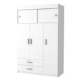 thumbnail image 1 of Atlin Designs Armoire de Chambre Spacieuse en Bois Moderne à 2 Portes en Blanc, 1 of 8