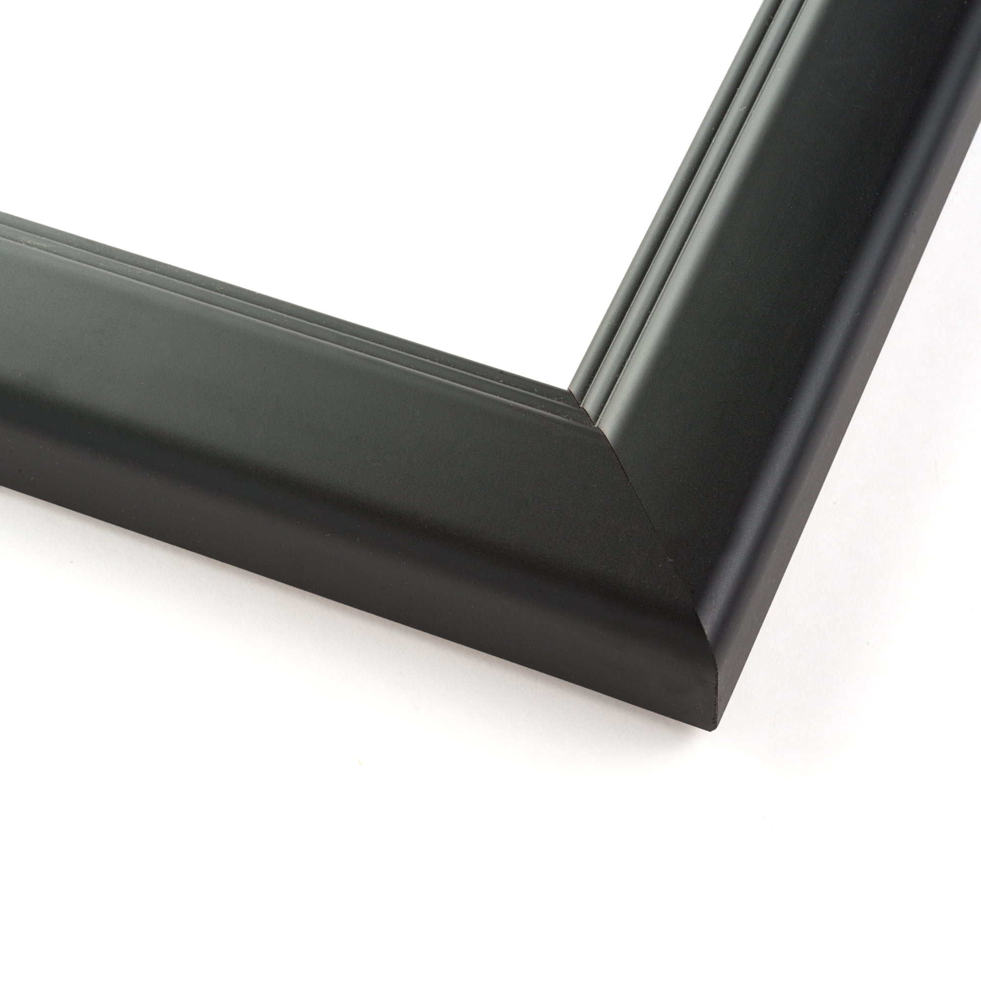 18x24 - 18 x 24 Contemporary Black Solid Wood Frame with UV Framer's Acrylic & Foam Board Backing -