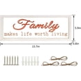 thumbnail image 6 of SALTNLIGHT Family Wall Plaque, Transparent Glass Background Rustic Farmhouse Sign Wal for Living Room, Modern Farmhouse Sign with Solid Wood Frame, 6 of 12
