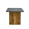 thumbnail image 4 of Modern Rectangular Table With Cement-grey Top And Large Legs For Kitchen, Dining Living Room Ultra-modern Design Support Comfort, 4 of 6