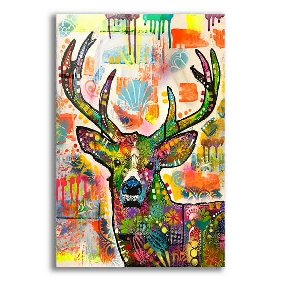 Epic Art 'Patch Buck' by Dean Russo Studios, Acrylic Glass Wall Art, 16"x24"